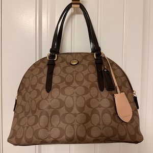 Vintage coach tote monogram bag